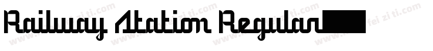 Railway Station Regular字体转换